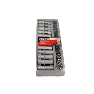 ZESTAW NASADEK 1/2, KRÓTKIE I DŁUGIE, 24 CZ, 8-19 MM