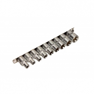 ZESTAW NASADEK TORX E 1/2 NA SZYNIE, E10-E24