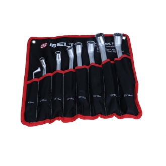 ZESTAW KLUCZY OCZKOWYCH-ODGIĘTYCH, W ETUI, 8 CZ, 8X9 -...