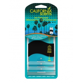 CALIFORNIA CAR SCENTS PAPER AIR FRESHENER SANTA ANA SEA 3...