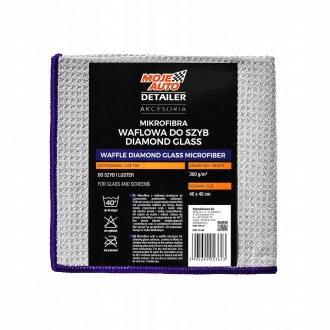 MOJE AUTO WAFFLE DIAMOND GLASS MICROFIBER - Mikrofibra...