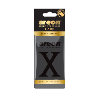AREON X CARD BLACK CRYSTAL - silikonowa zawieszka zapachowa